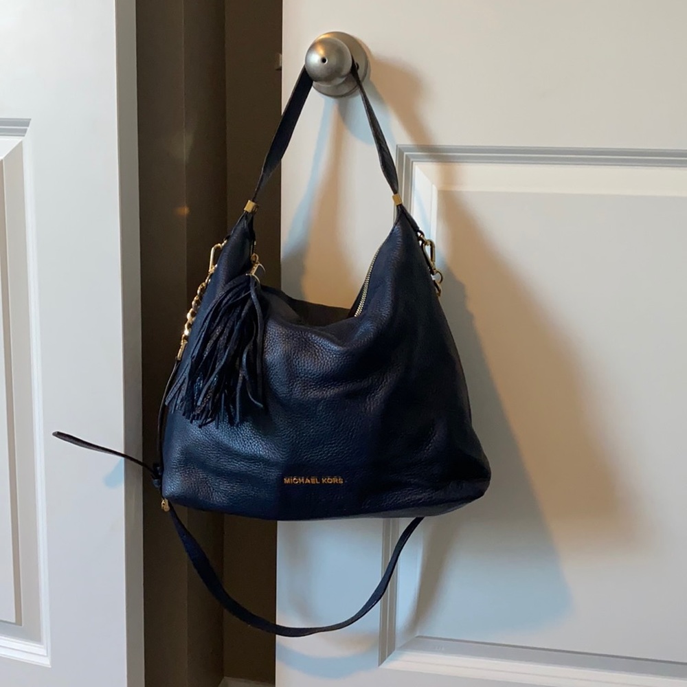 Navy Blue Michael Kors Should Bag